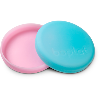 Boplat roze-blauw