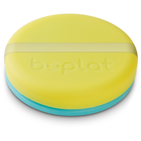 Boplat blauw-geel